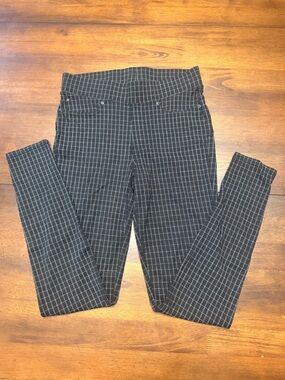 Seven 7 Black Pull on Leggings with Tan Lines